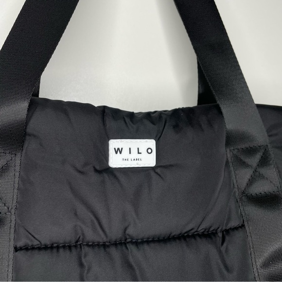 Wilo The Label Black Puffer Gym Bag New With Tags - Picture 2 of 13